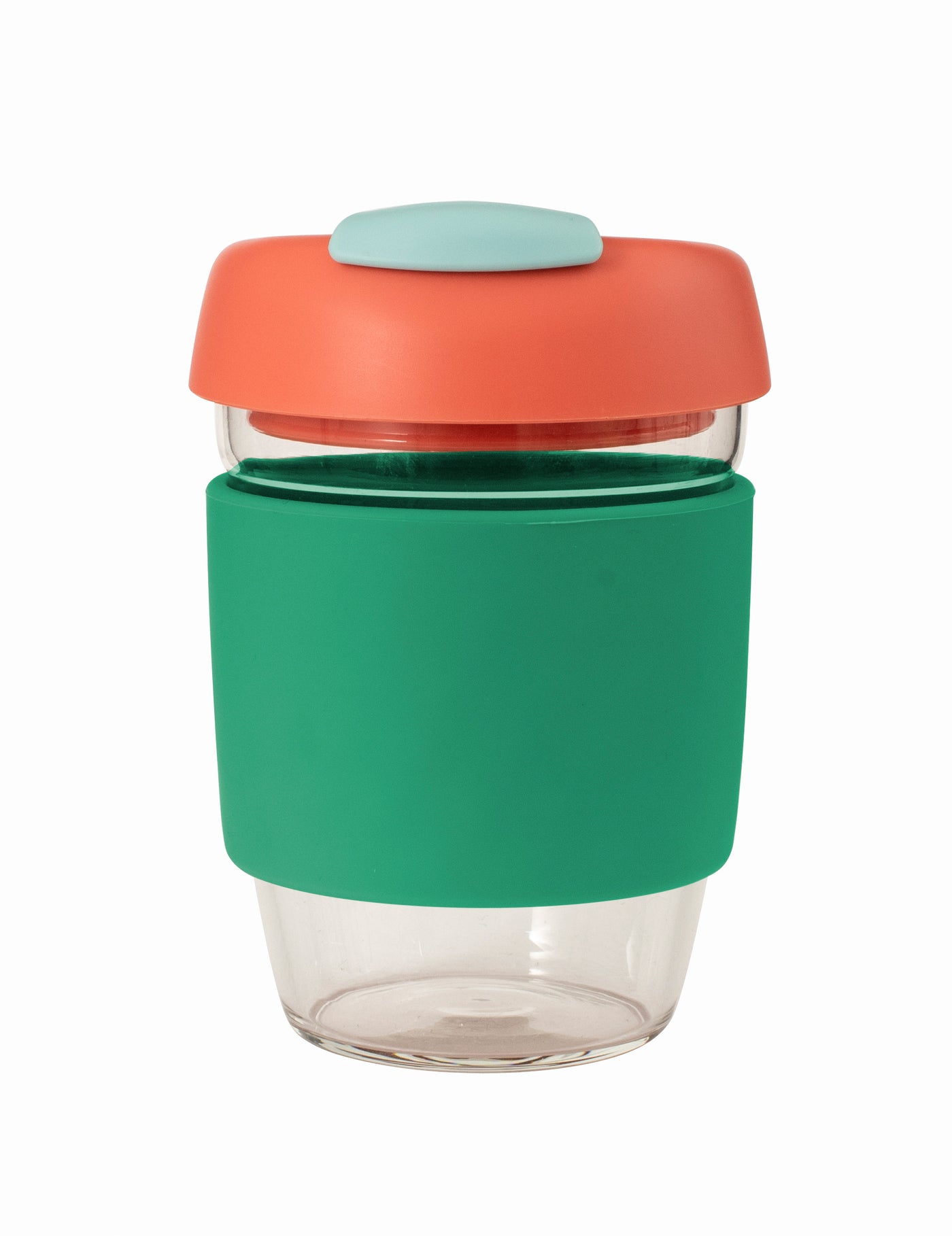 Glass GoCup 296ml - Grn/Coral/Seafm