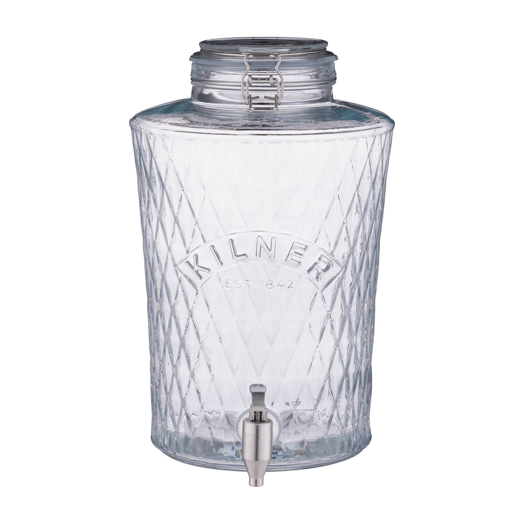 KILNER Diamond Dispenser with Pull Tap 8 Litre