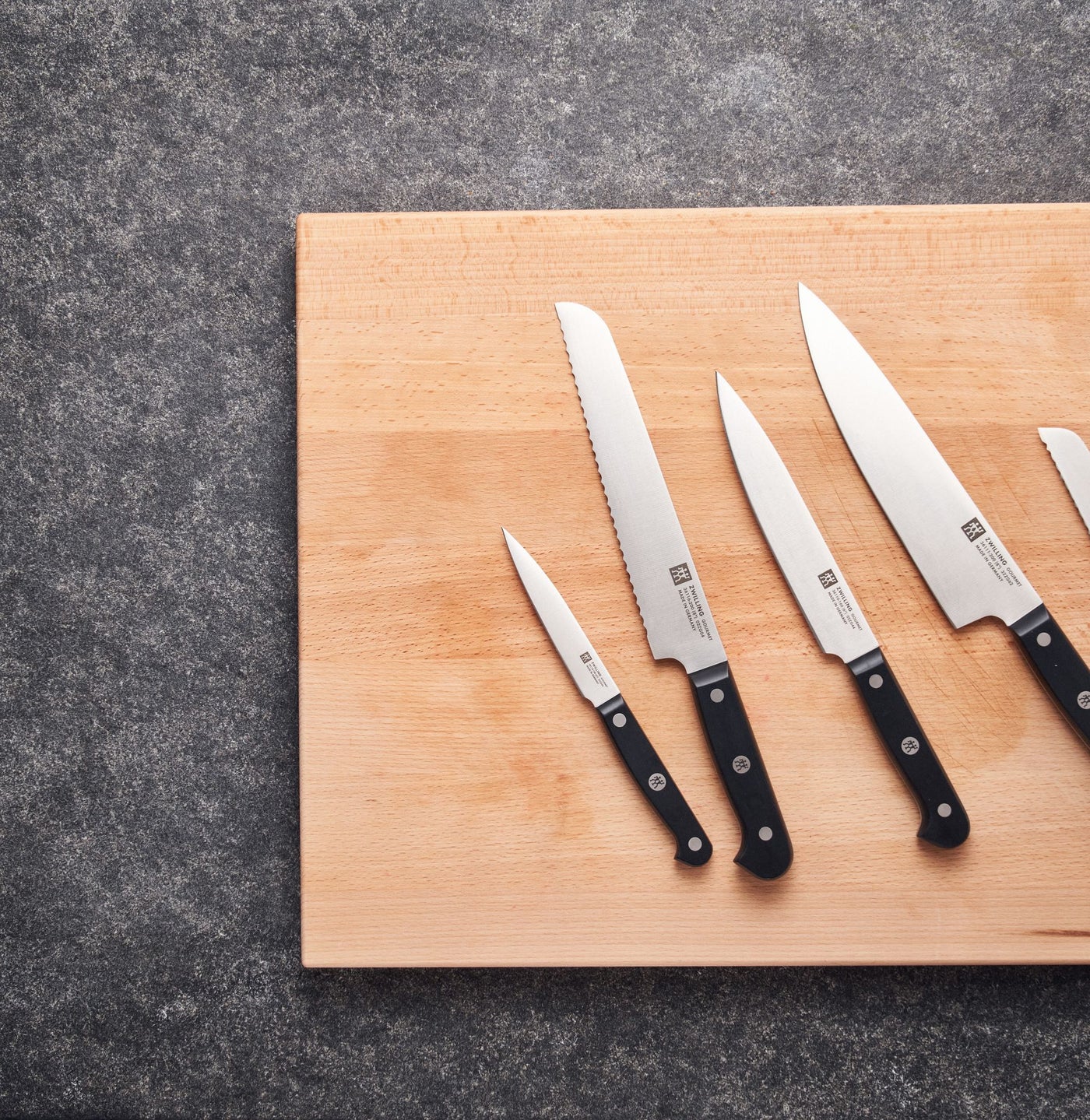 GOURMET 6pc Knife Block Set