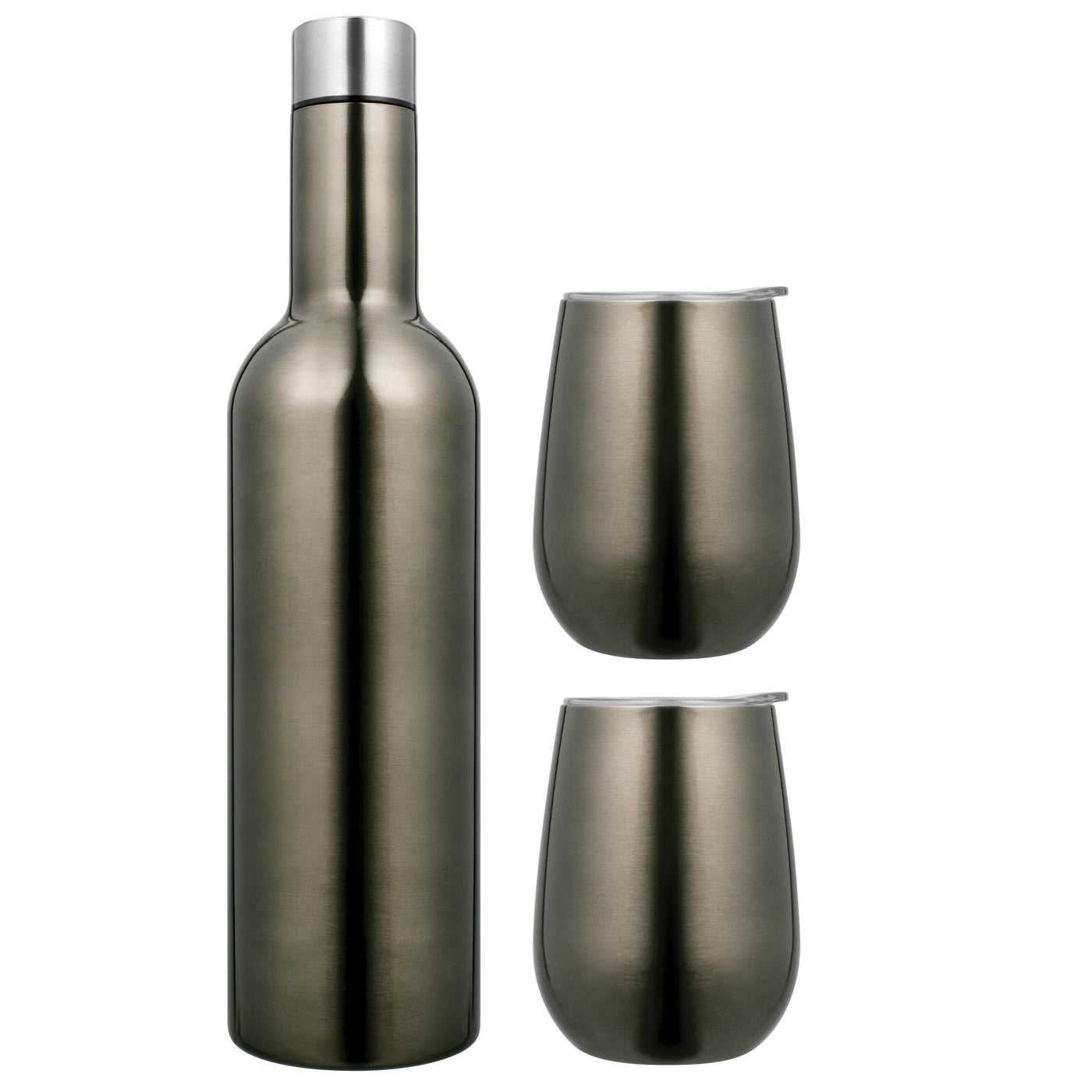 Wine Traveller Set - Gunmetal