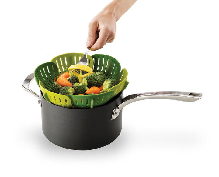 Folding Steamer Basket (Green)