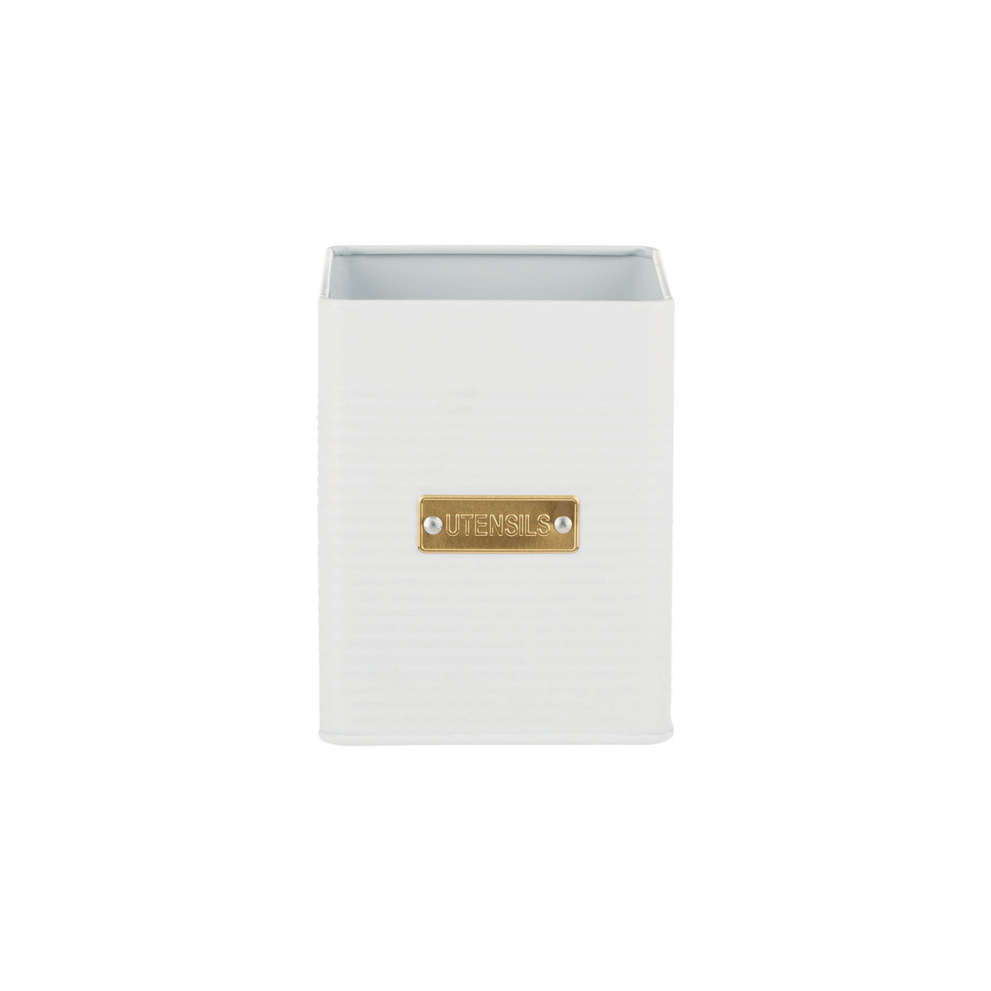 Square Utensil Pot 1.5L White