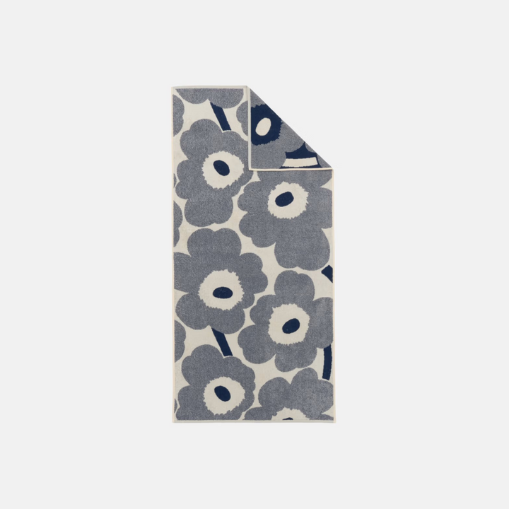 Unikko Bath towel 70x150 cm - off white, blueberry