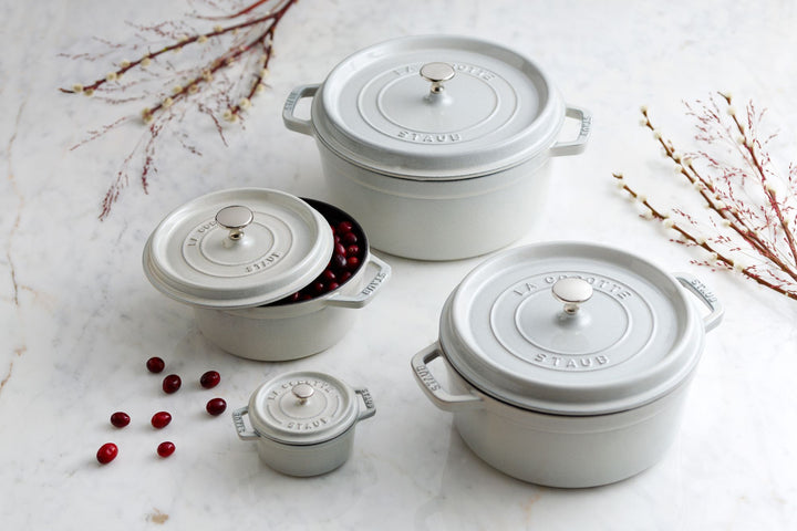 Round Cocotte - 20cm/2.2L White Truffle