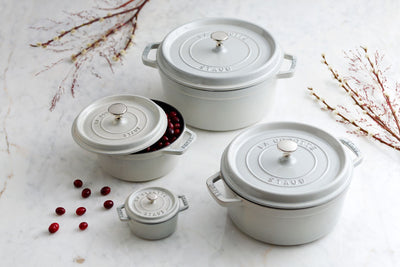 Round Cocotte - 20cm/2.2L White Truffle