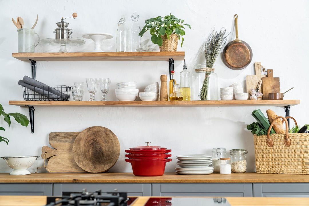 Stackable 3pc Cocotte + Braiser + Pan+ Lid 24 cm - Cherry Red