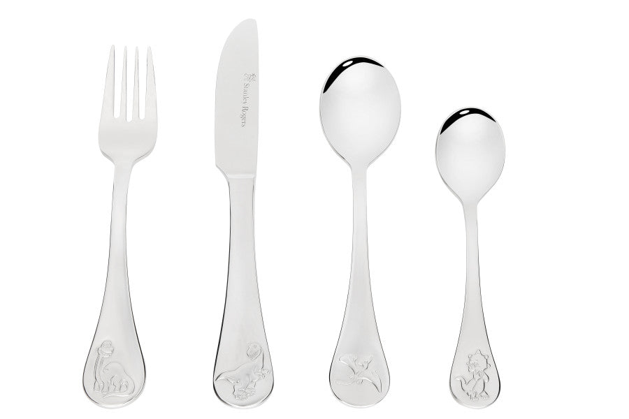 Children's Cutlery 4 Piece Set - Dinosaurs