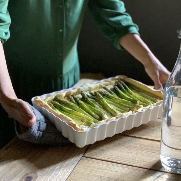 Deep Rectangular Tart Dish - Flour