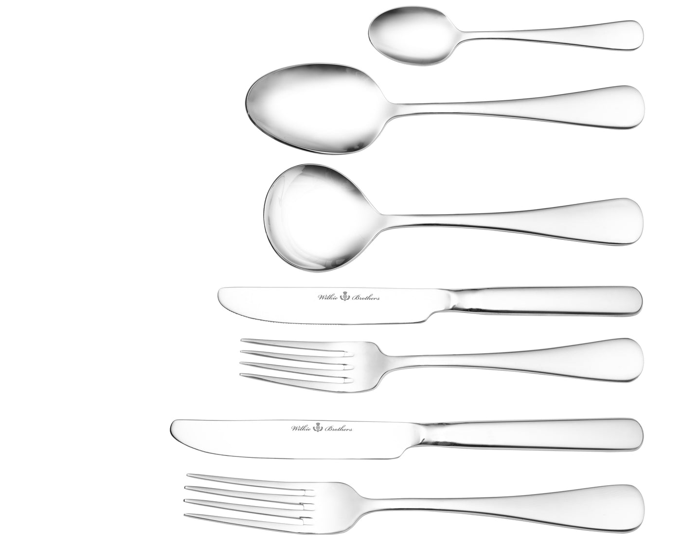 Wilkie Edinburgh 18/10 56 PC Cutlery Set
