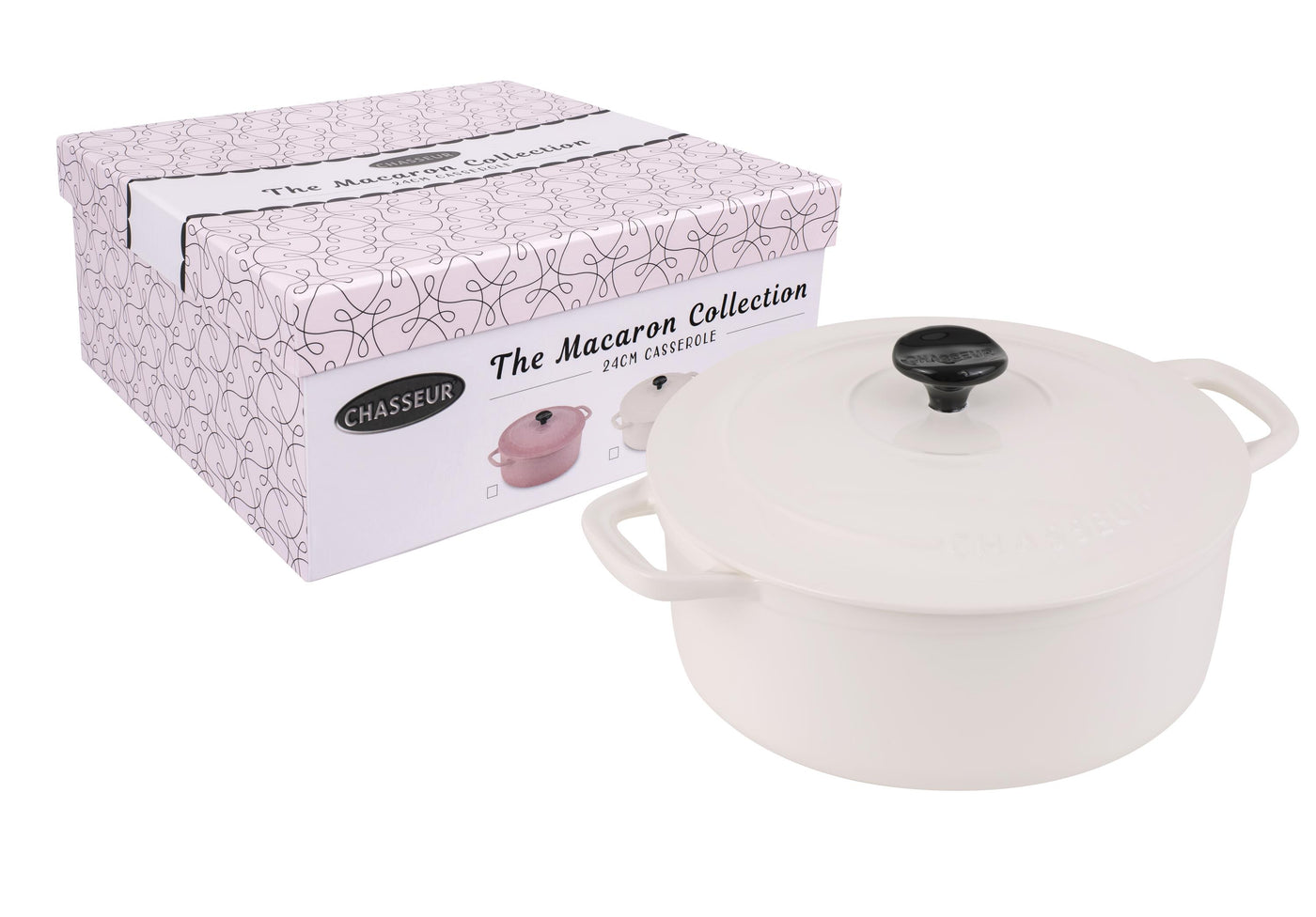 Macaron 24cm Casserole Antq Crm