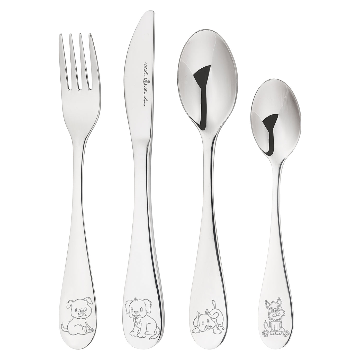 Wilkie 4Pc Kids Cutlery Puppy