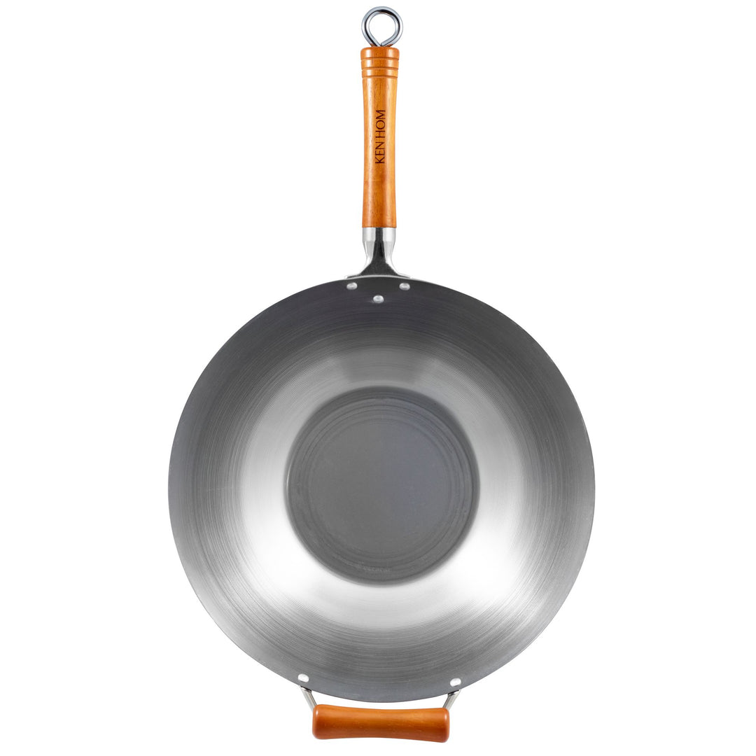 Excellence Carbon Steel Wok 36cm