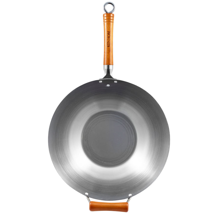 Excellence Carbon Steel Wok 36cm