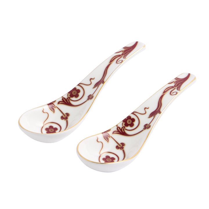 Wedgwood Renaissance Accents Red Soup Set of 2