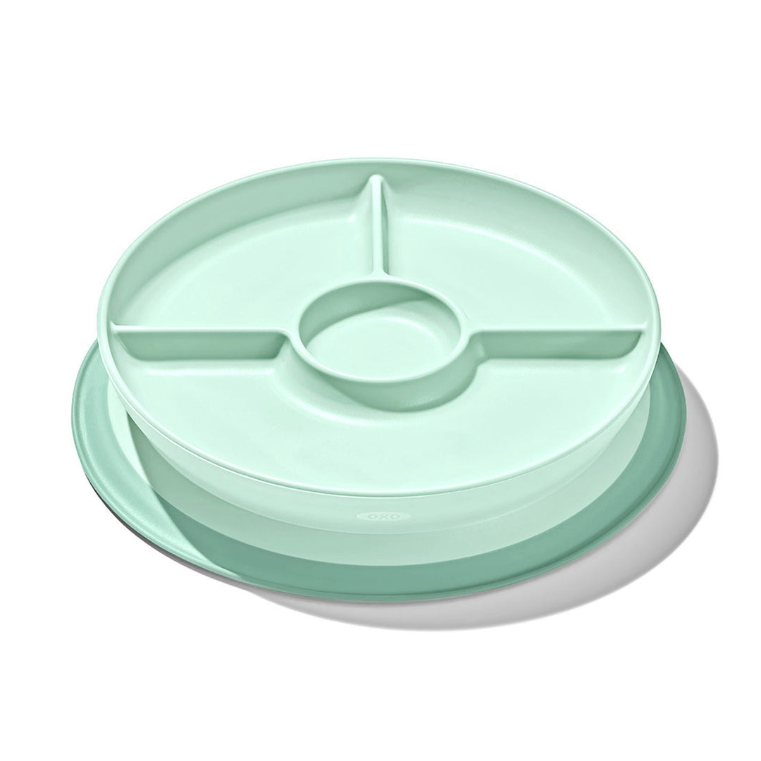 TOT Stick & Stay Divided Plate - Opal