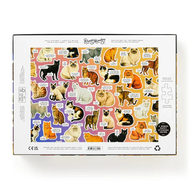 Moody Cats - 1000 Piece Puzzle