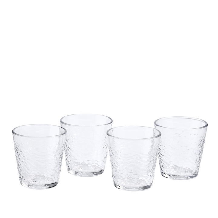 Royal Doulton Pacific 10th Anniversary Tumbler Clear Set of 4