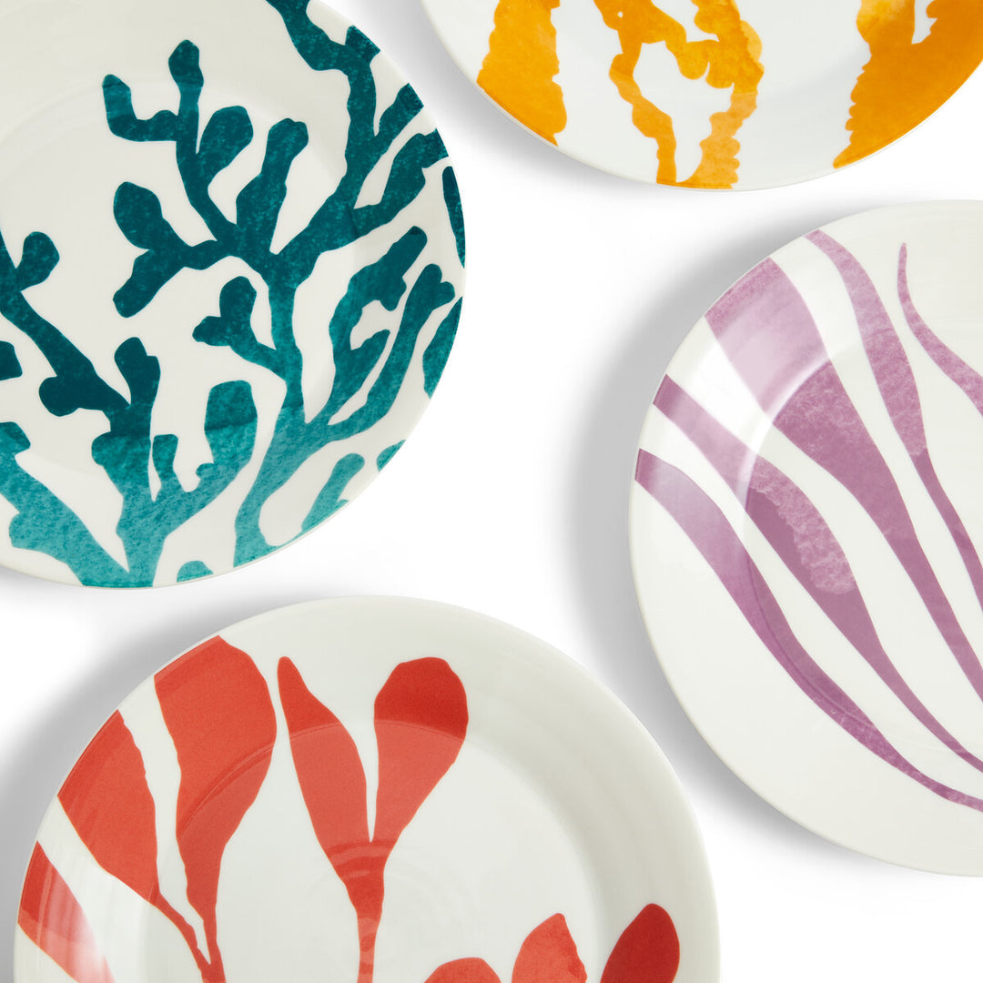 1815 Bright Plate 24cm Mixed Pattern Set of 4