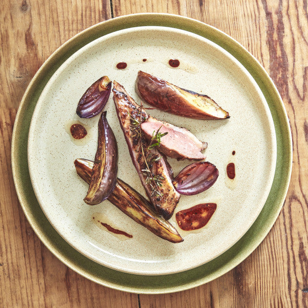 Large Plate 25cm - Powder Pink/Ivory