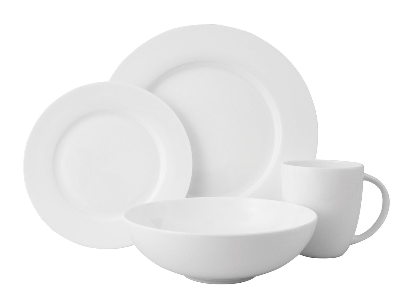 Wilkie Rim 16pce Dinner Set - Fine Bone
