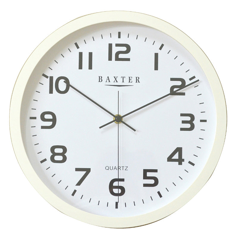 York W/Clock Arabic 30cm-White