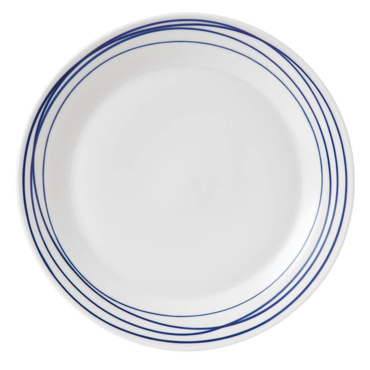 Pacific 16 Piece Dinnerware Set, Blue Lines