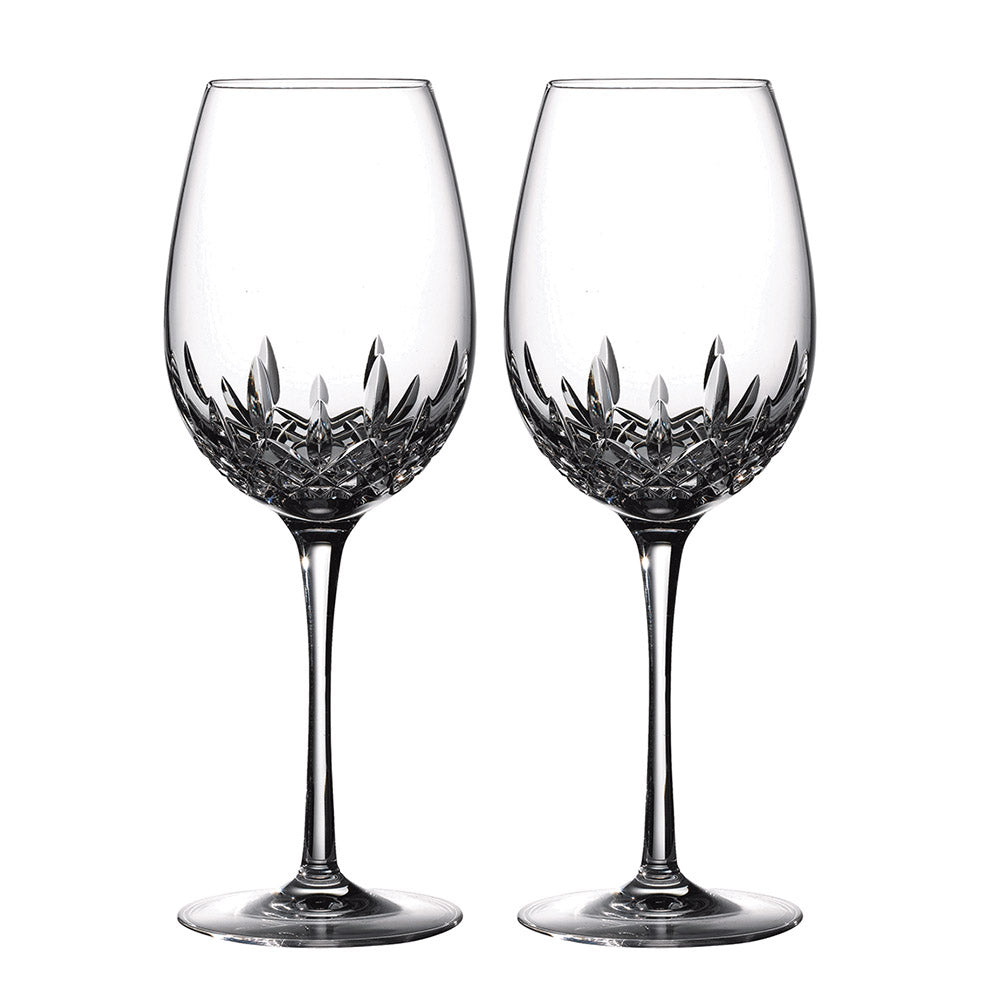 Crystal Lismore Essence Goblet Pair
