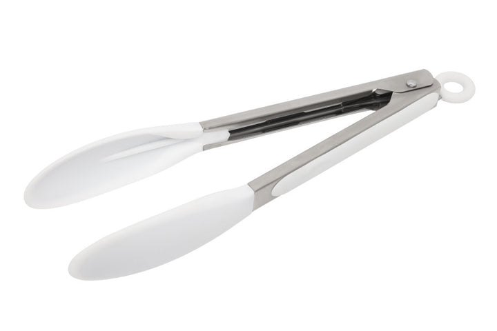 Silicone Tongs White 23cm