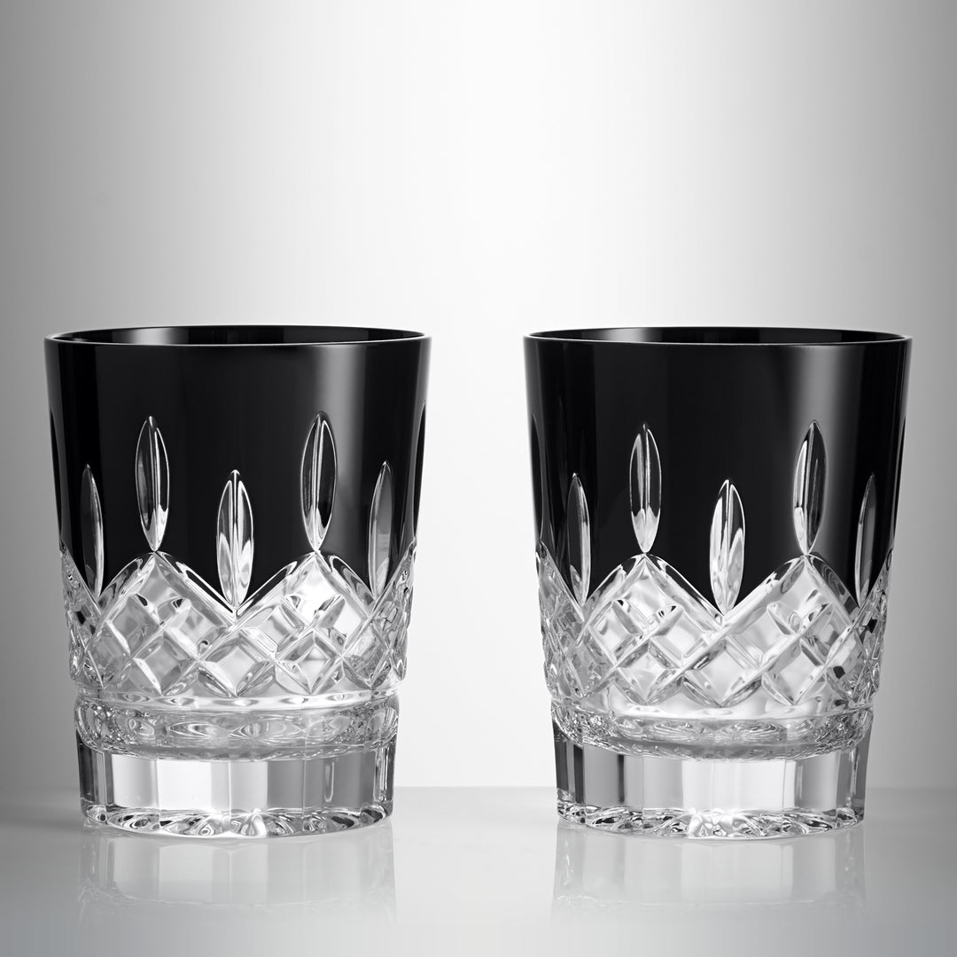 Lismore Black Tumbler 310ml 10floz, Set of 2
