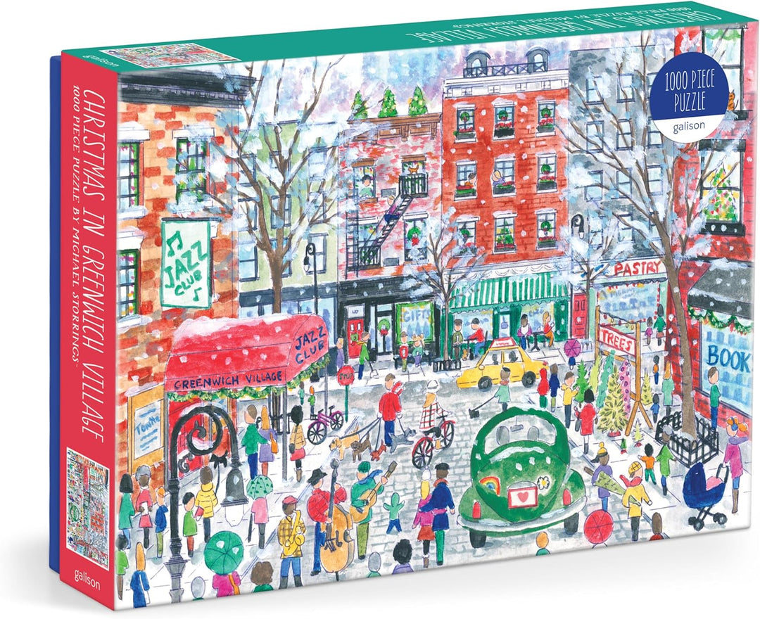 Christmas in Greenwich Village - 1000 Piece Puzzle