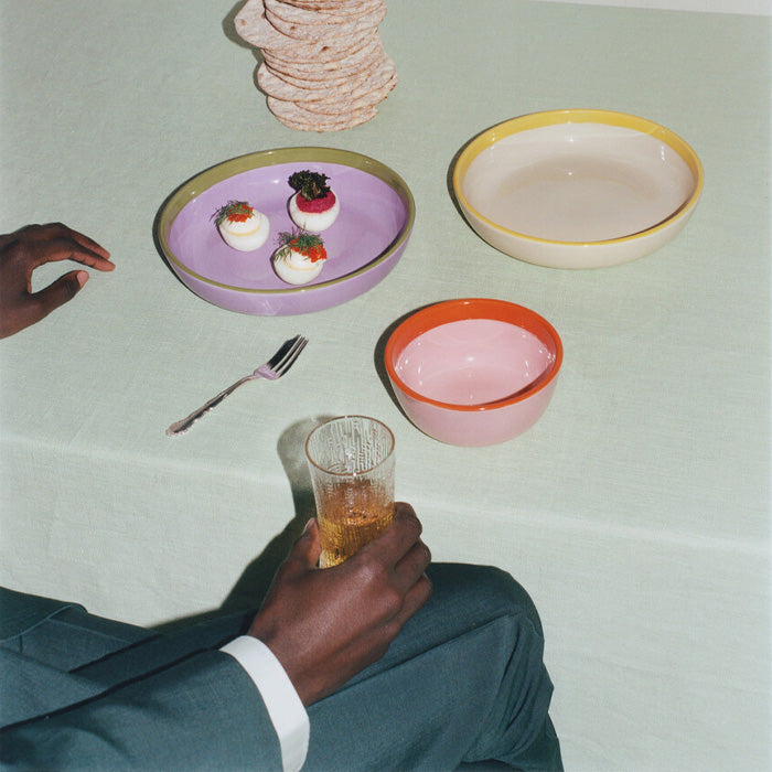 Play Bowl/Plate 22cm Beige-Yellow