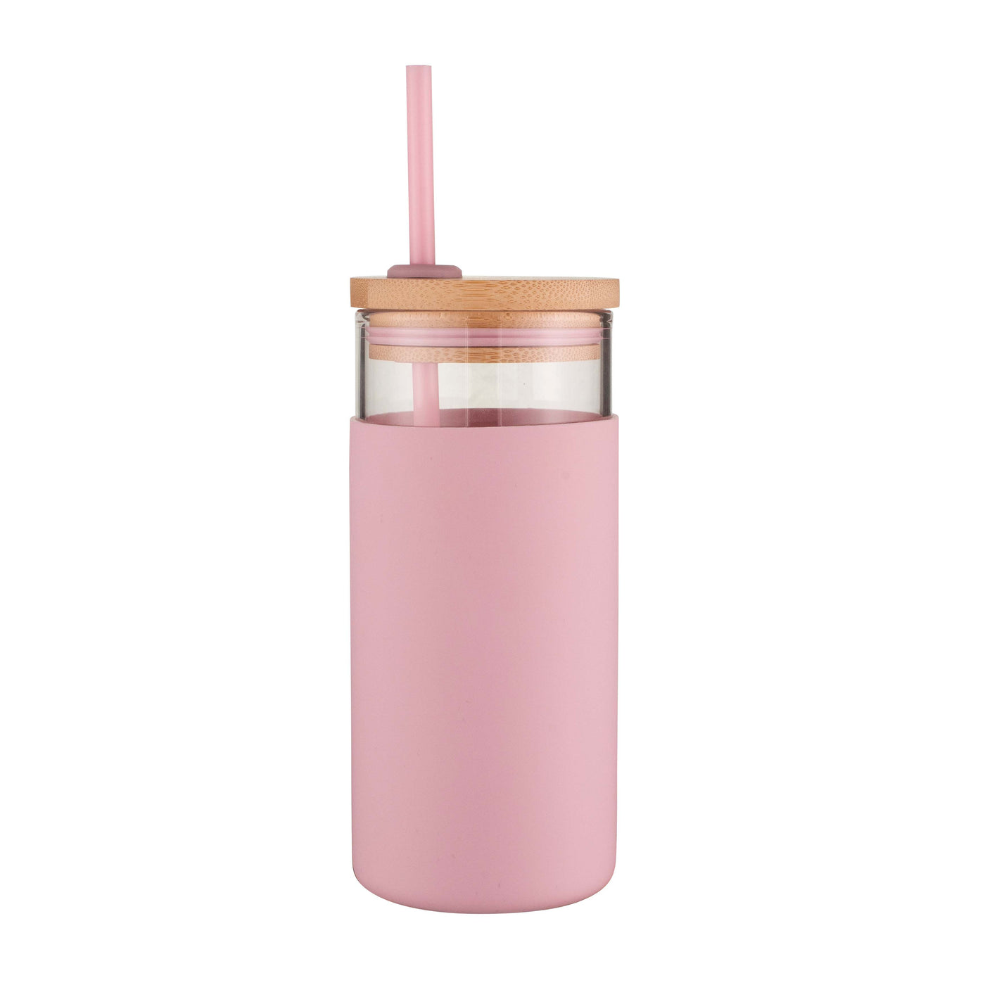 Glass Smoothie Tumbler 500ml - Pink