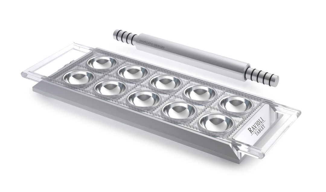 Ravioli Tablet w/Rolling Pin  - Silver