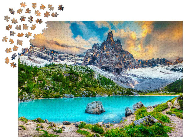 Sorapis Lake, Dolomites, Italy - 1000 Piece Jigsaw Puzzle