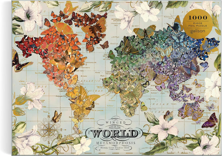 Wendy Gold Winged Metamorphosis 1000 Piece Foil Puzzle