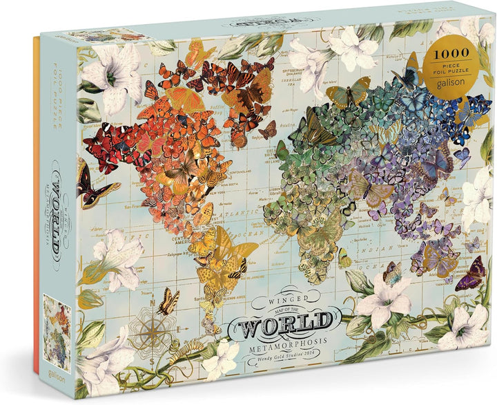 Wendy Gold Winged Metamorphosis 1000 Piece Foil Puzzle
