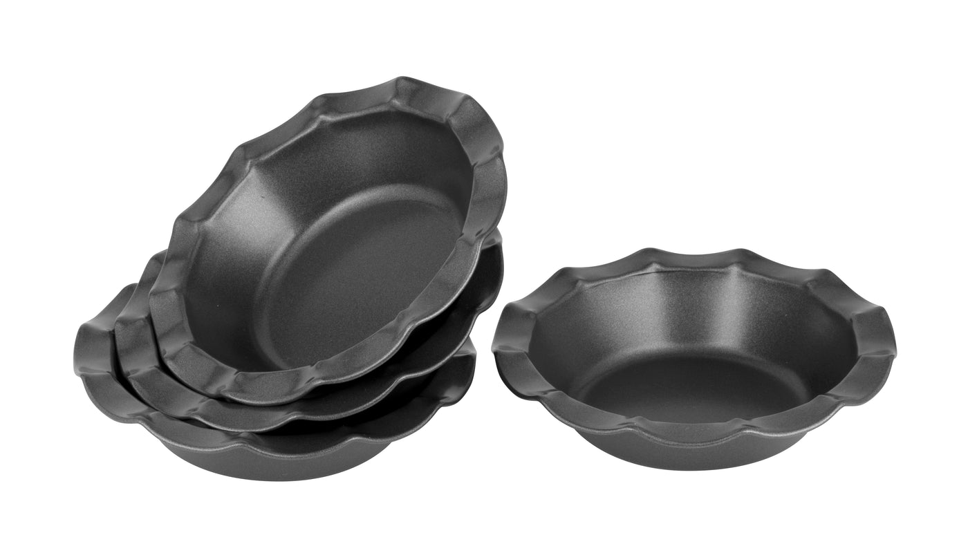 Fluted Pie Dish Set/4 13x3cm