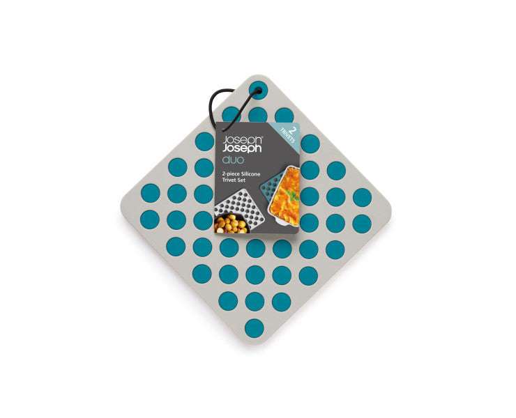 2pc Silicone Trivets (Opal/Stone)