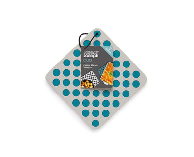2pc Silicone Trivets (Opal/Stone)
