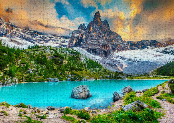 Sorapis Lake, Dolomites, Italy - 1000 Piece Jigsaw Puzzle