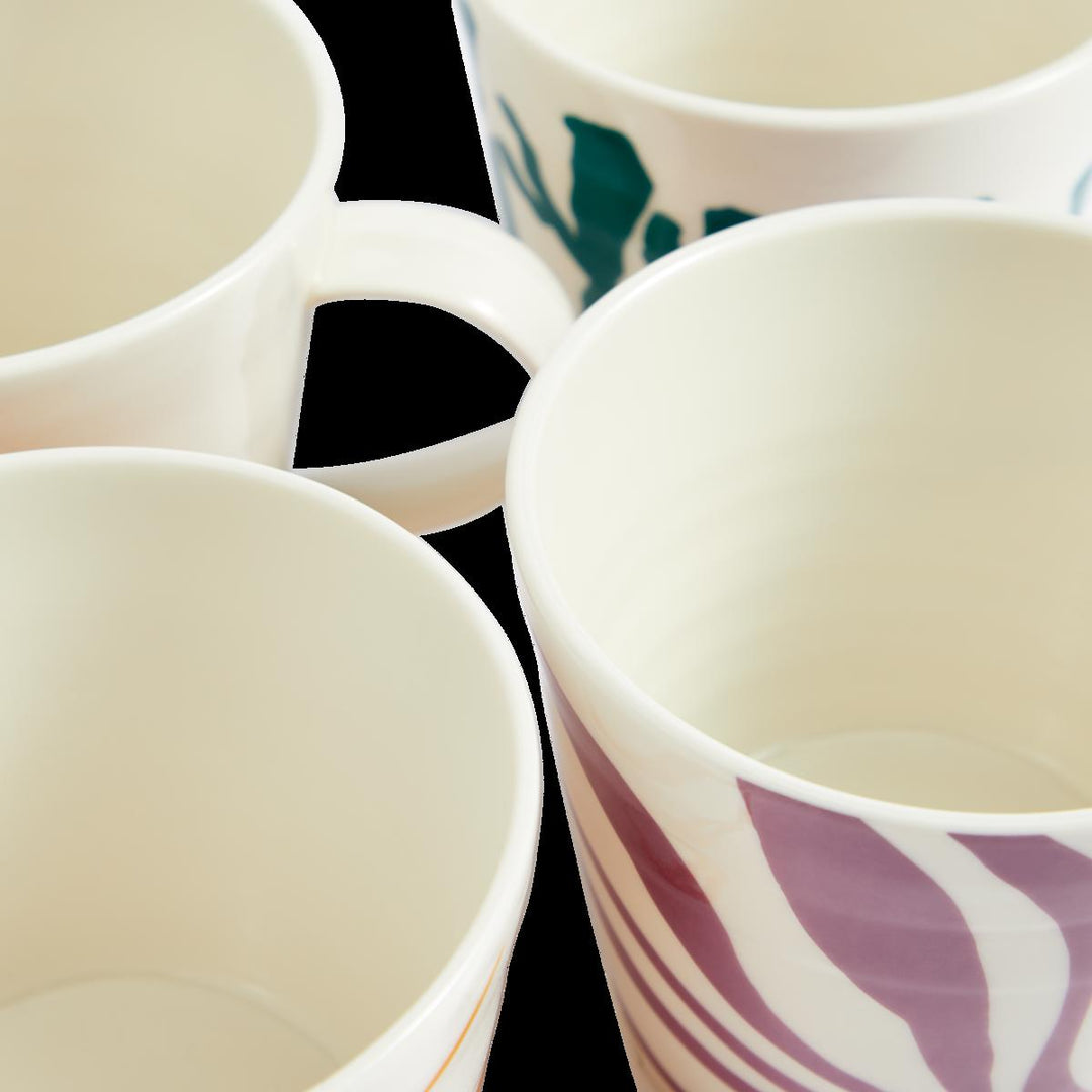 1815 Bright Mug 400ml Mixed Pattern Set of 4