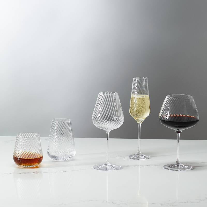 Vera Wang Swirl Stemware Red Wine Pair
