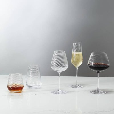 Vera Wang Swirl Stemware Red Wine Pair