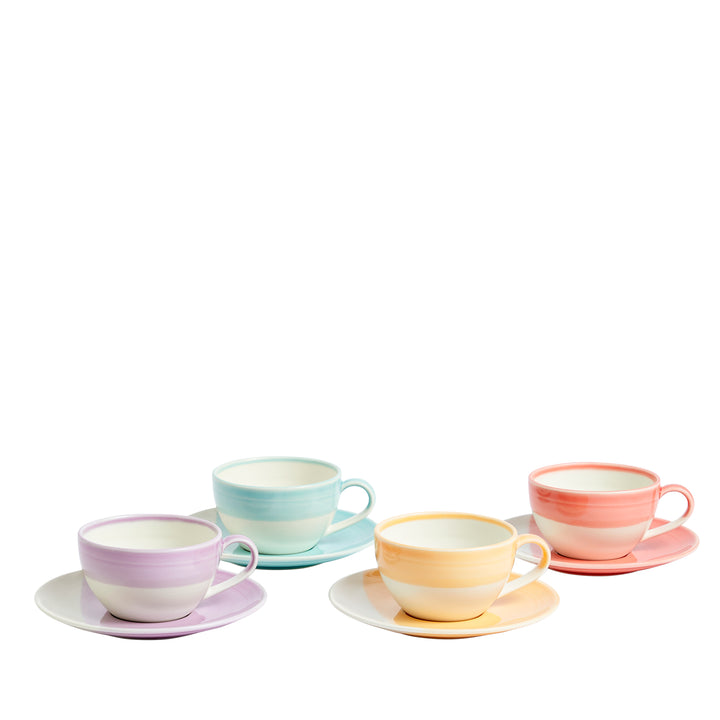 1815 Bright Cappuccino Cup & Saucer 275ml Set of 4