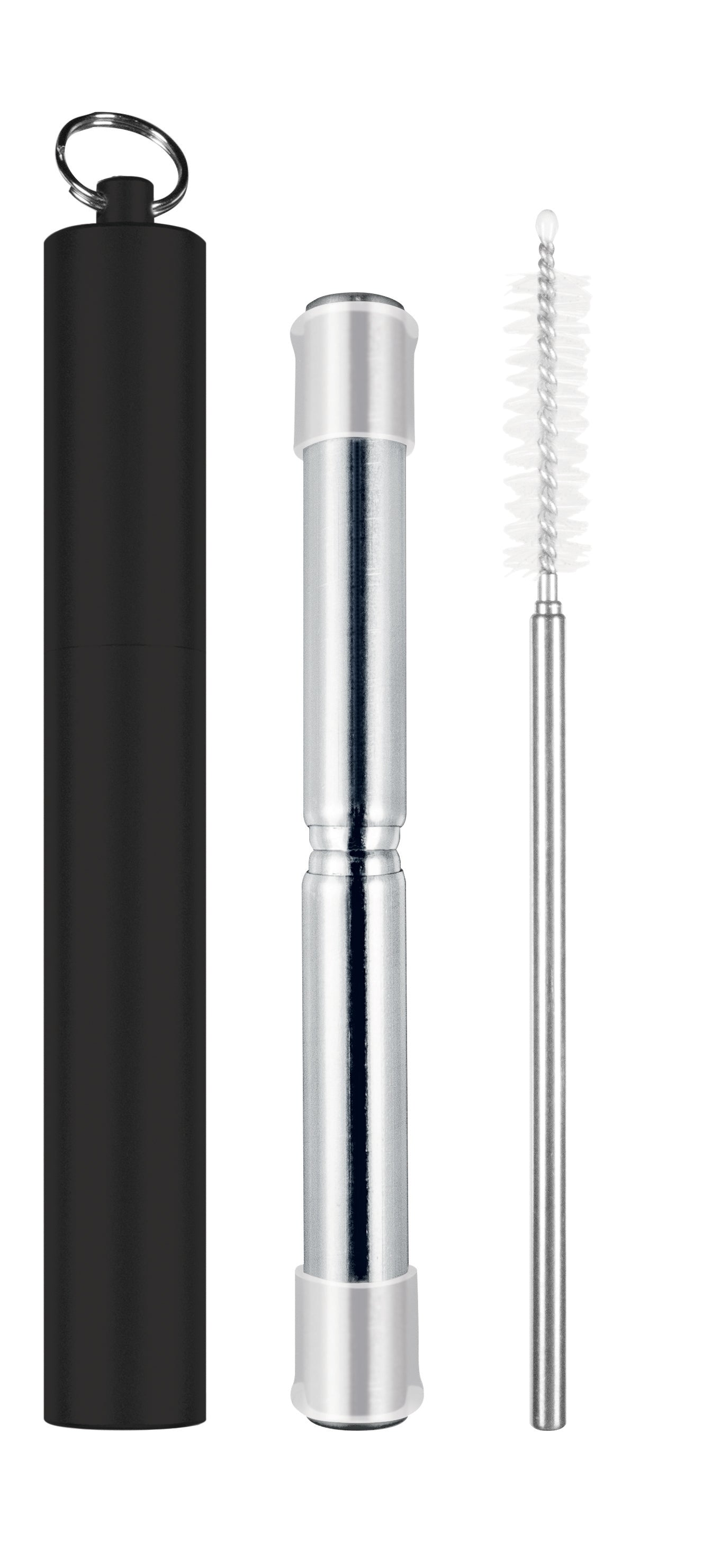 Telescopic Travel Straw Black