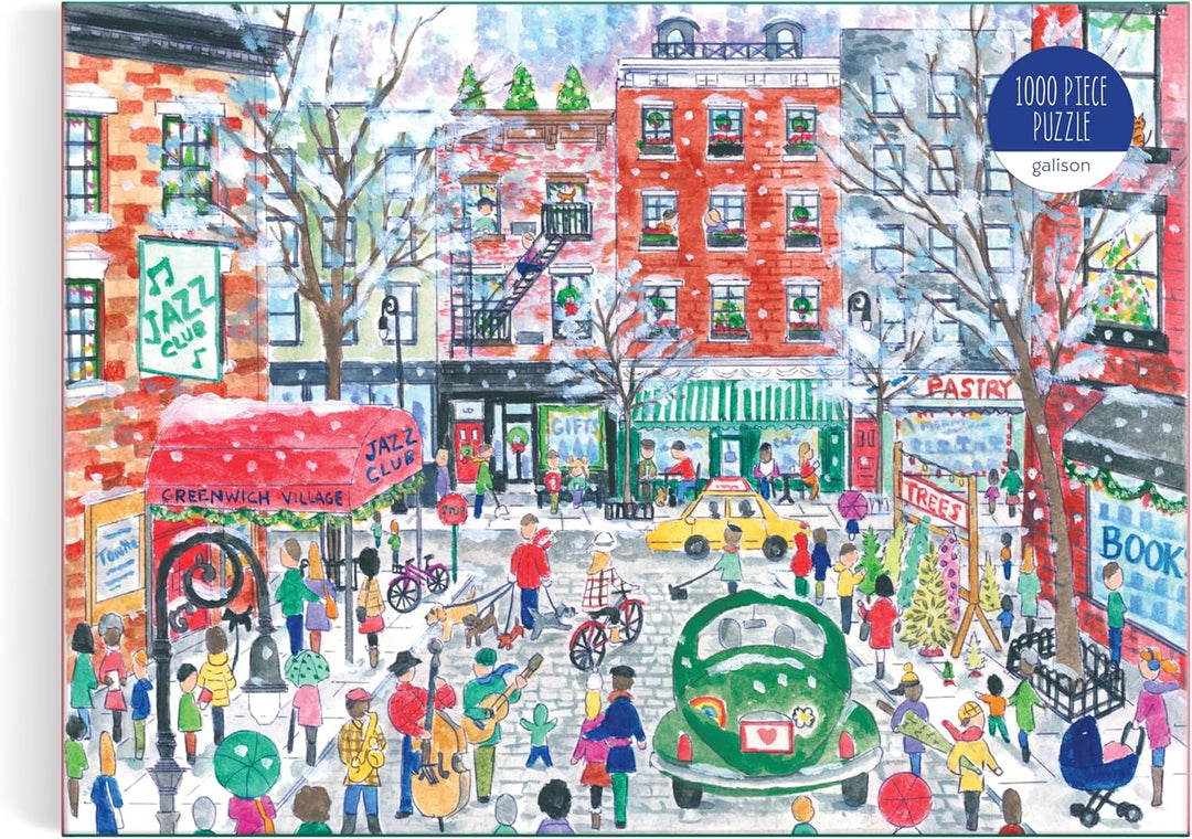 Christmas in Greenwich Village - 1000 Piece Puzzle
