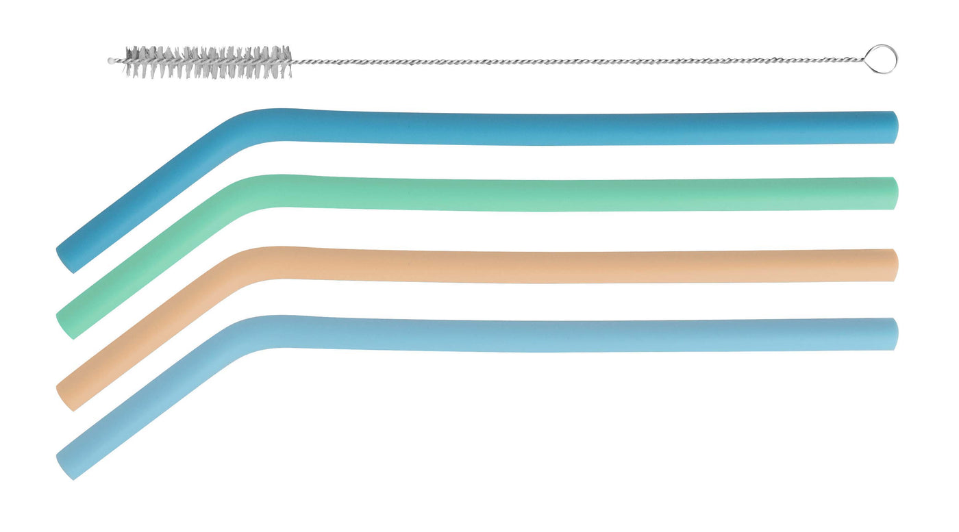 Silicone Straws Set of 4