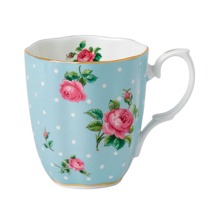 Polka Blue Vintage Mug