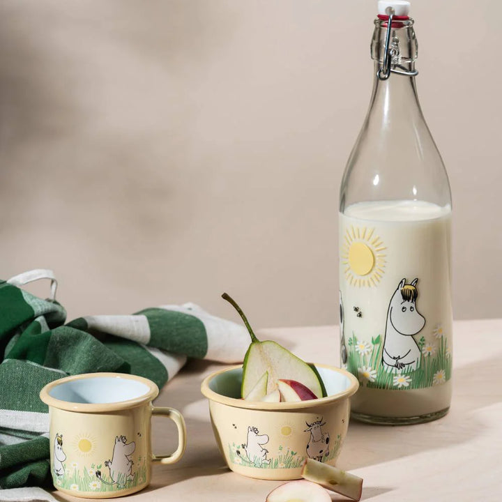 Moomin Glass Bottle Meadow - 1L