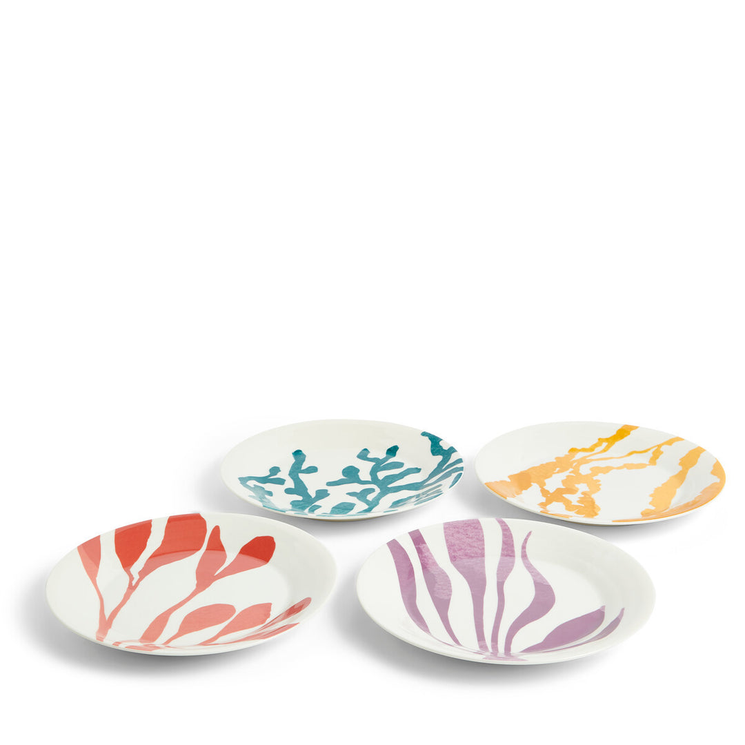 1815 Bright Plate 24cm Mixed Pattern Set of 4